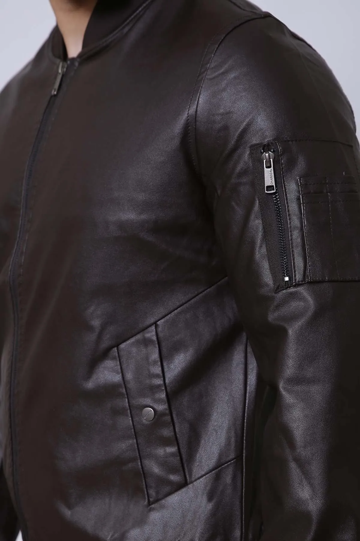 JACKET FULL SLEEVE BROWN