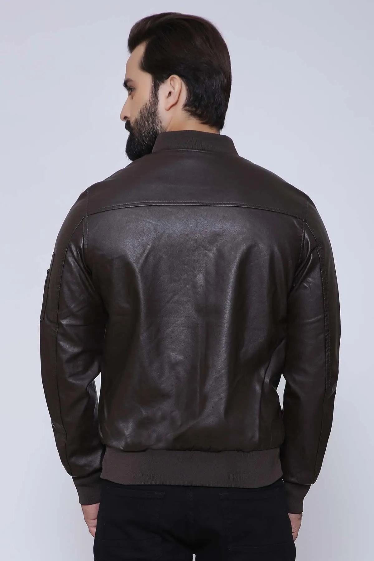 JACKET FULL SLEEVE BROWN