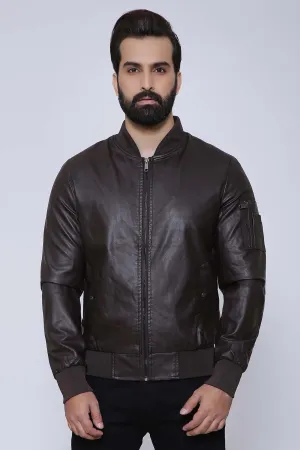 JACKET FULL SLEEVE BROWN