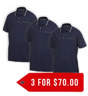 King Gee Workcool Short Sleeve Polo Shirt (K69789-1)-3pack