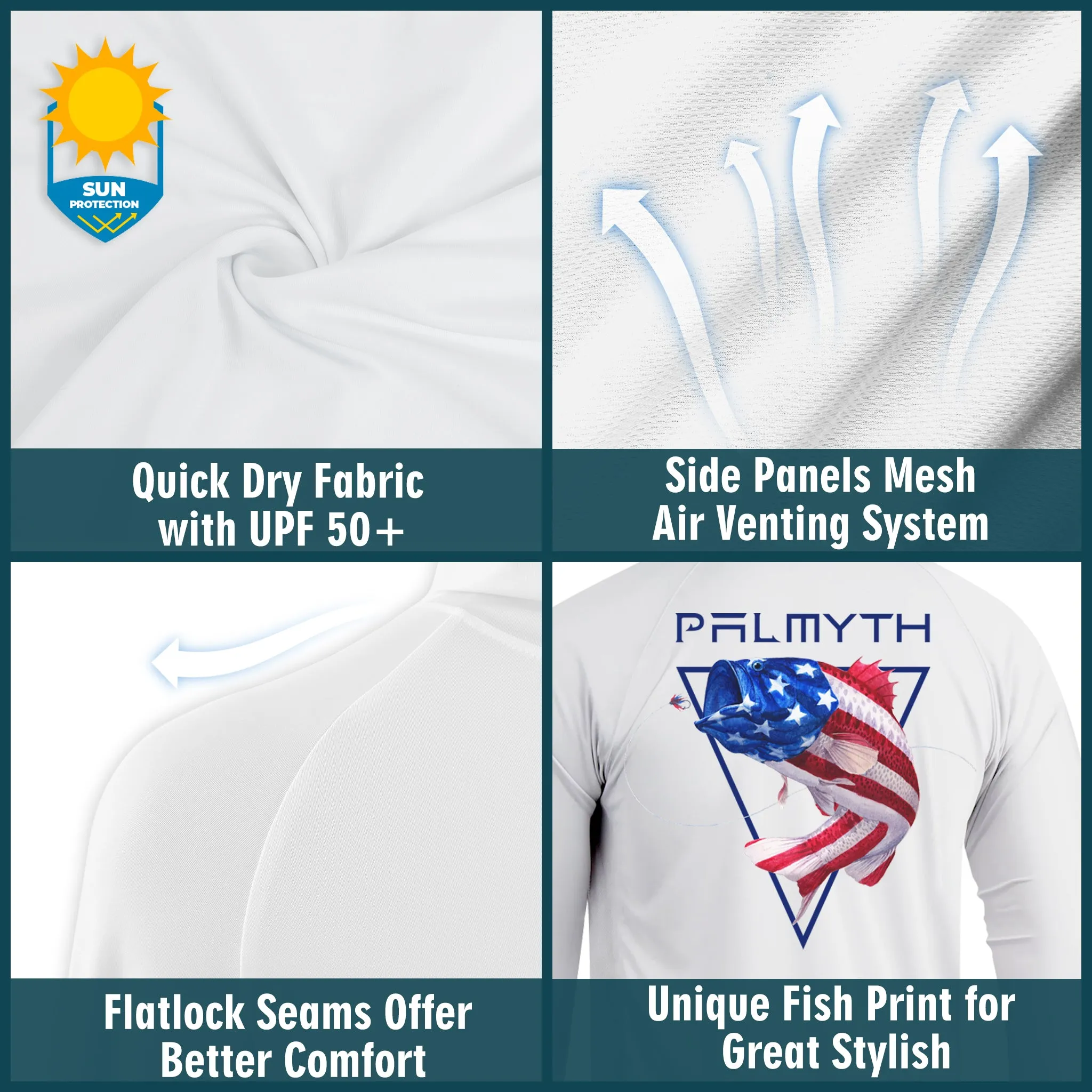 Men Long Sleeve Hoody UPF 50  Shirts