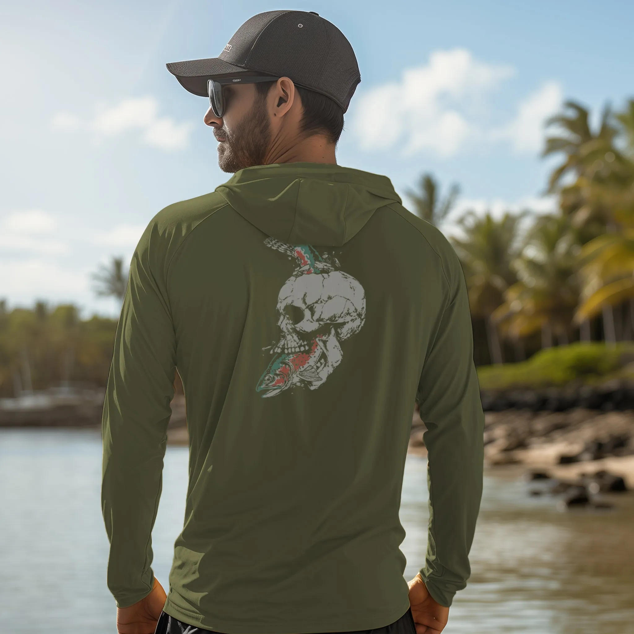 Men Long Sleeve Hoody UPF 50  Shirts