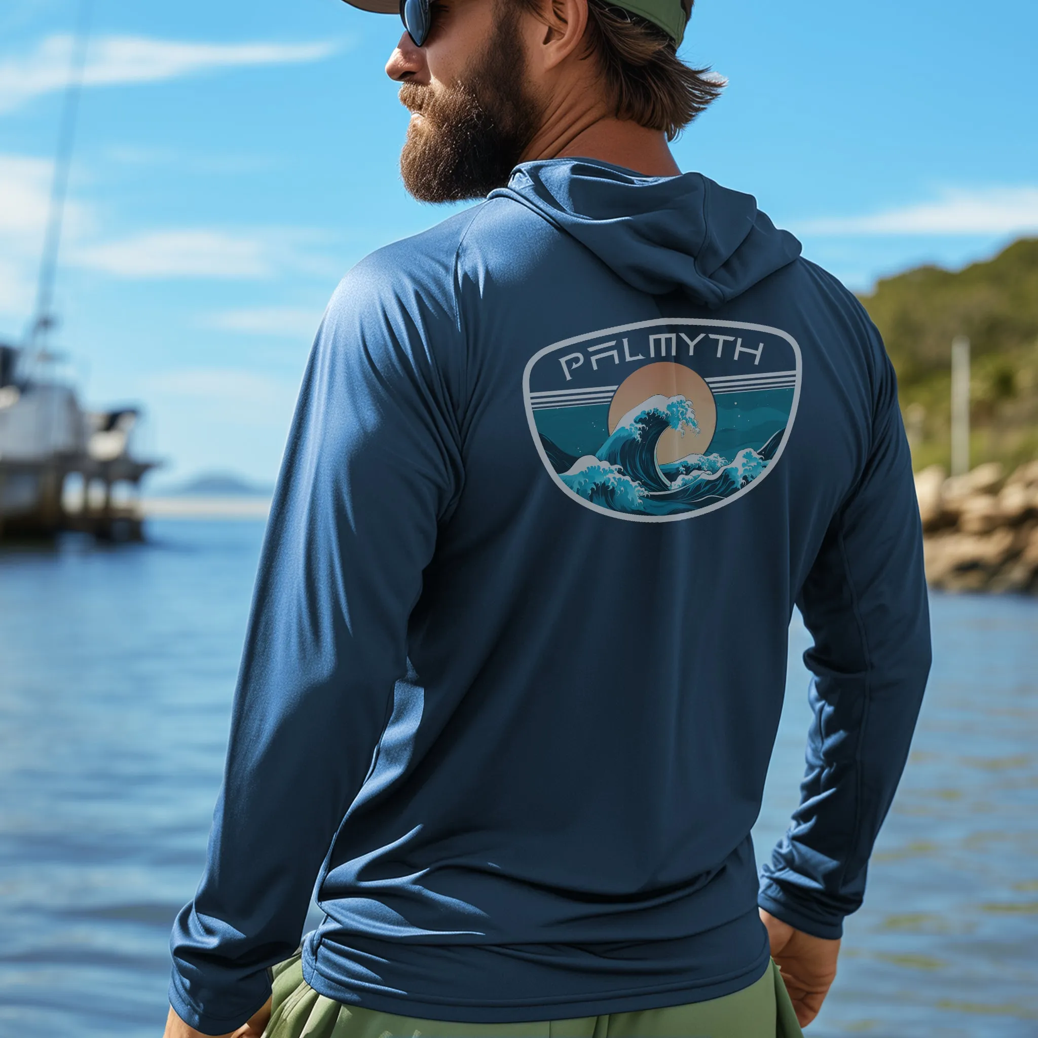 Men Long Sleeve Hoody UPF 50  Shirts