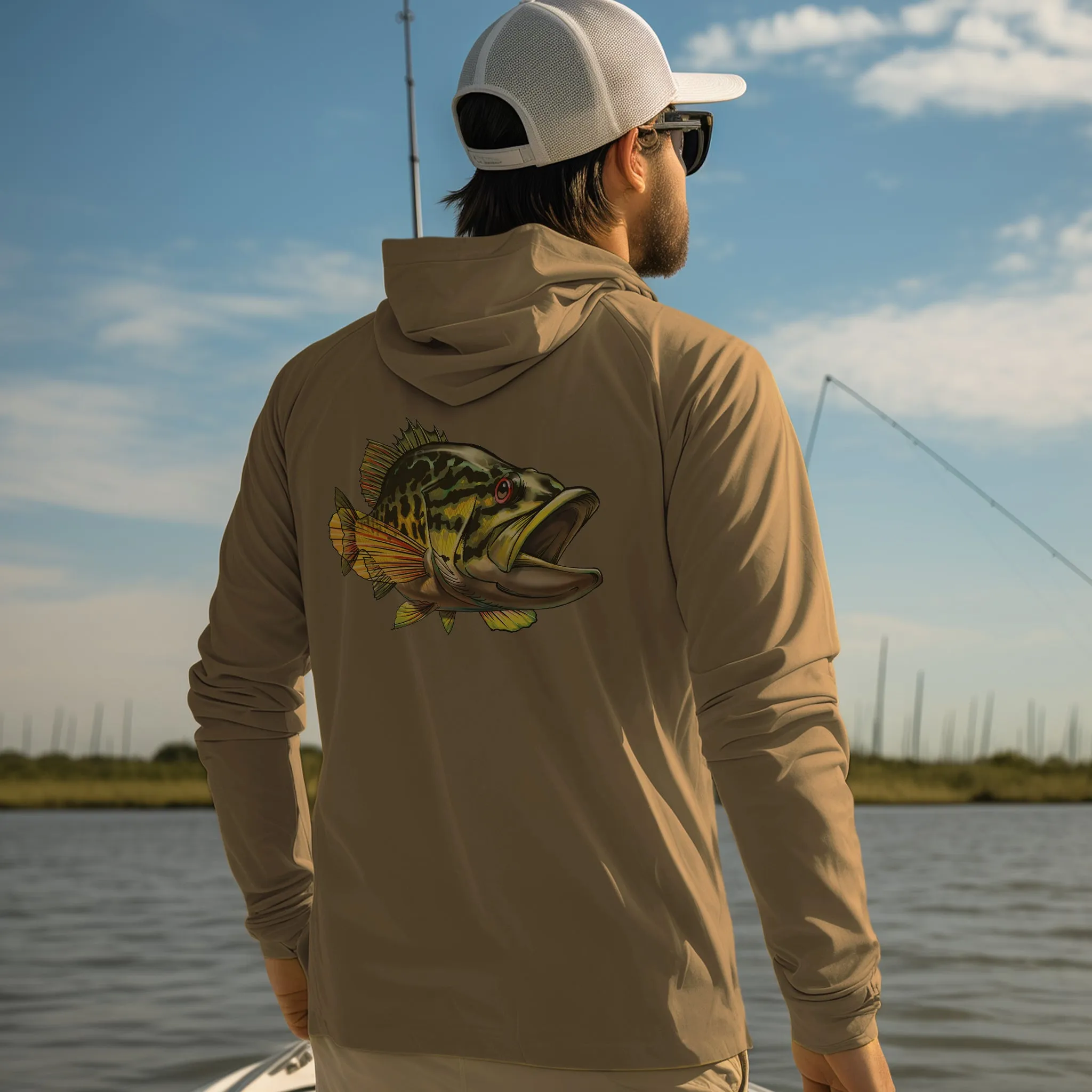 Men Long Sleeve Hoody UPF 50  Shirts