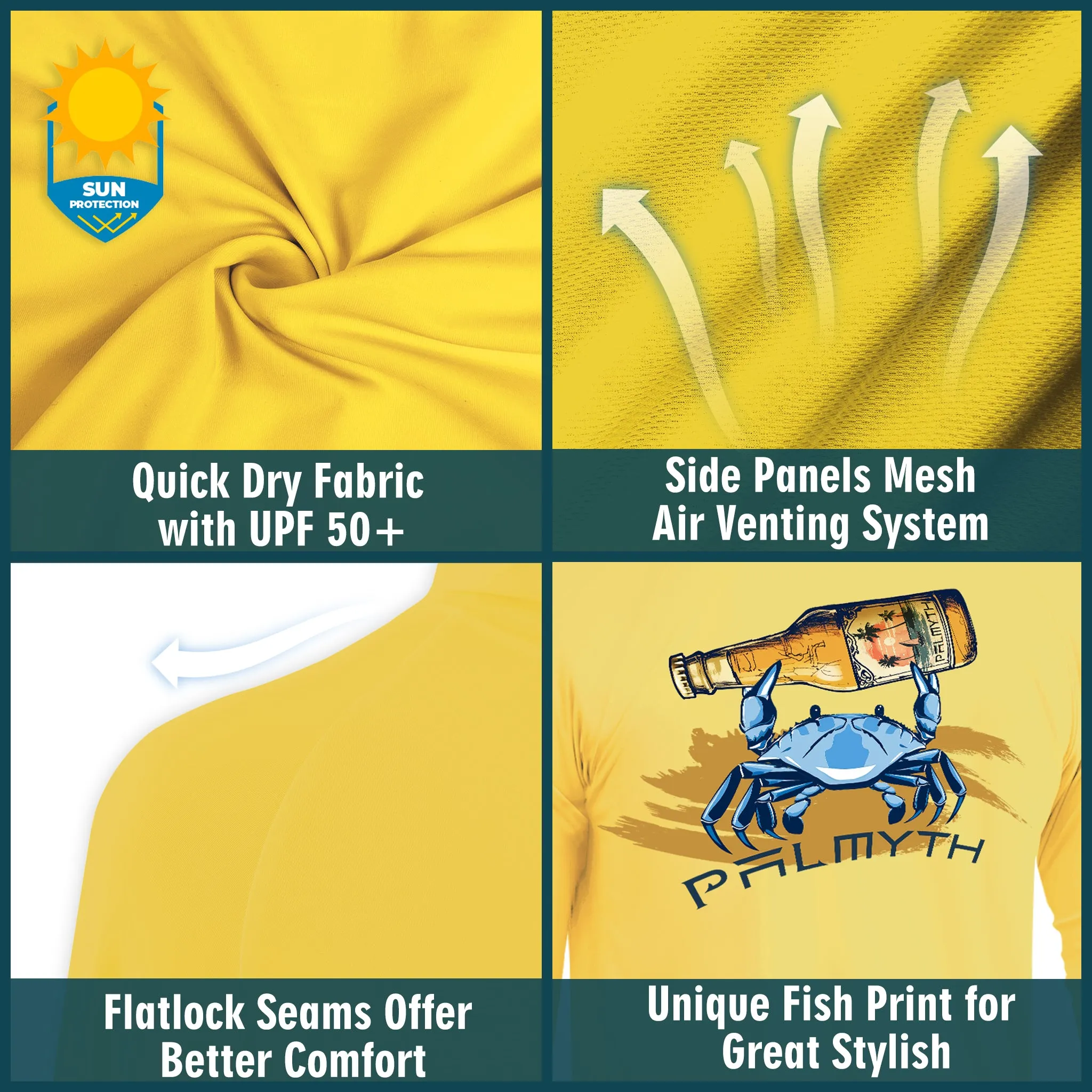 Men Long Sleeve Hoody UPF 50  Shirts