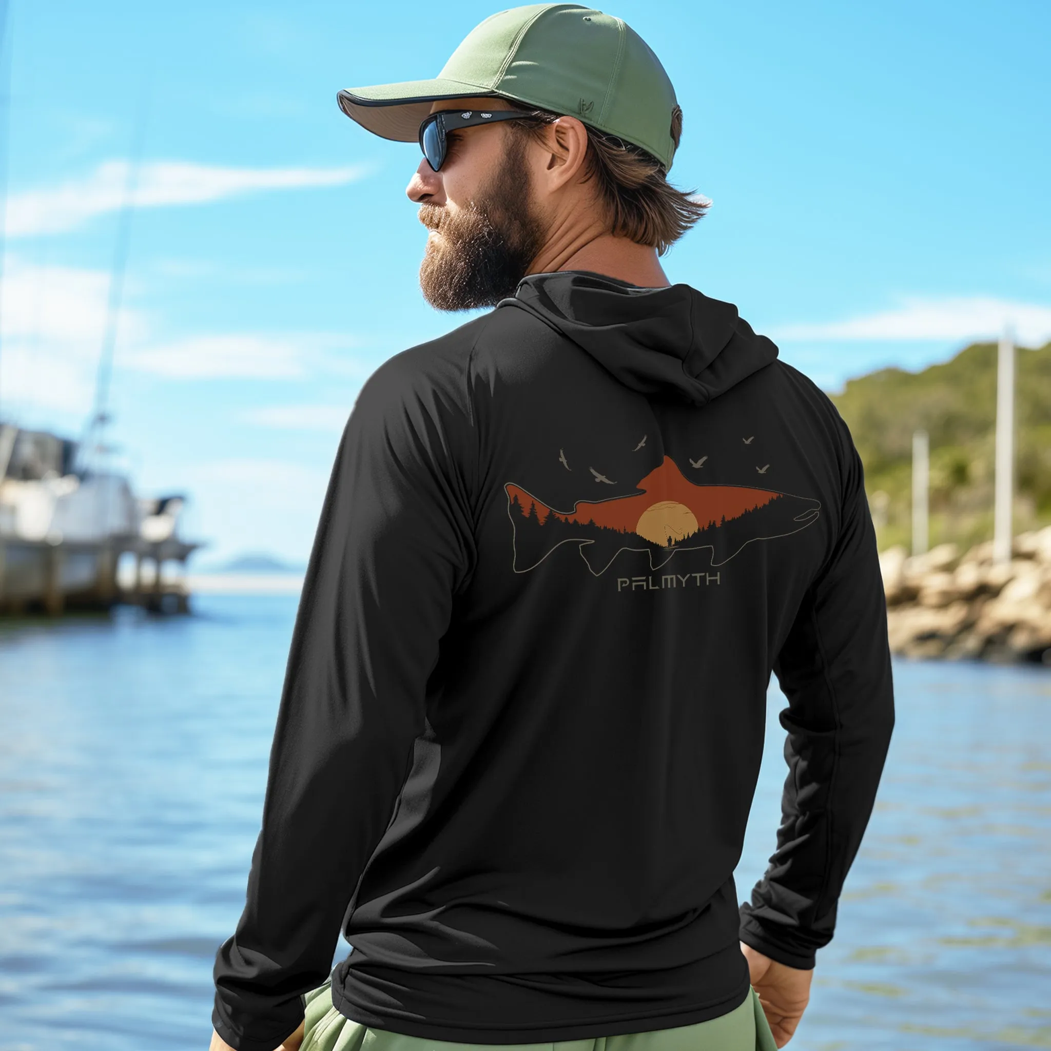 Men Long Sleeve Hoody UPF 50  Shirts
