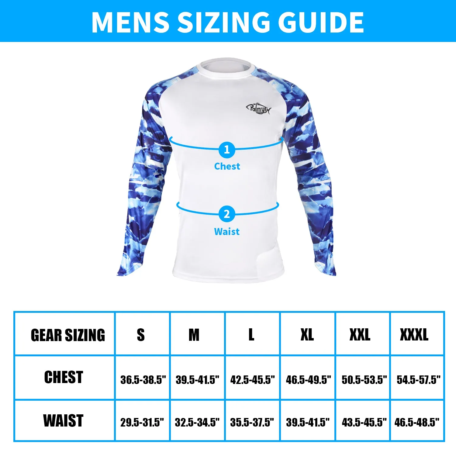 Men Long Sleeve Shirts with Pocket UPF 50 