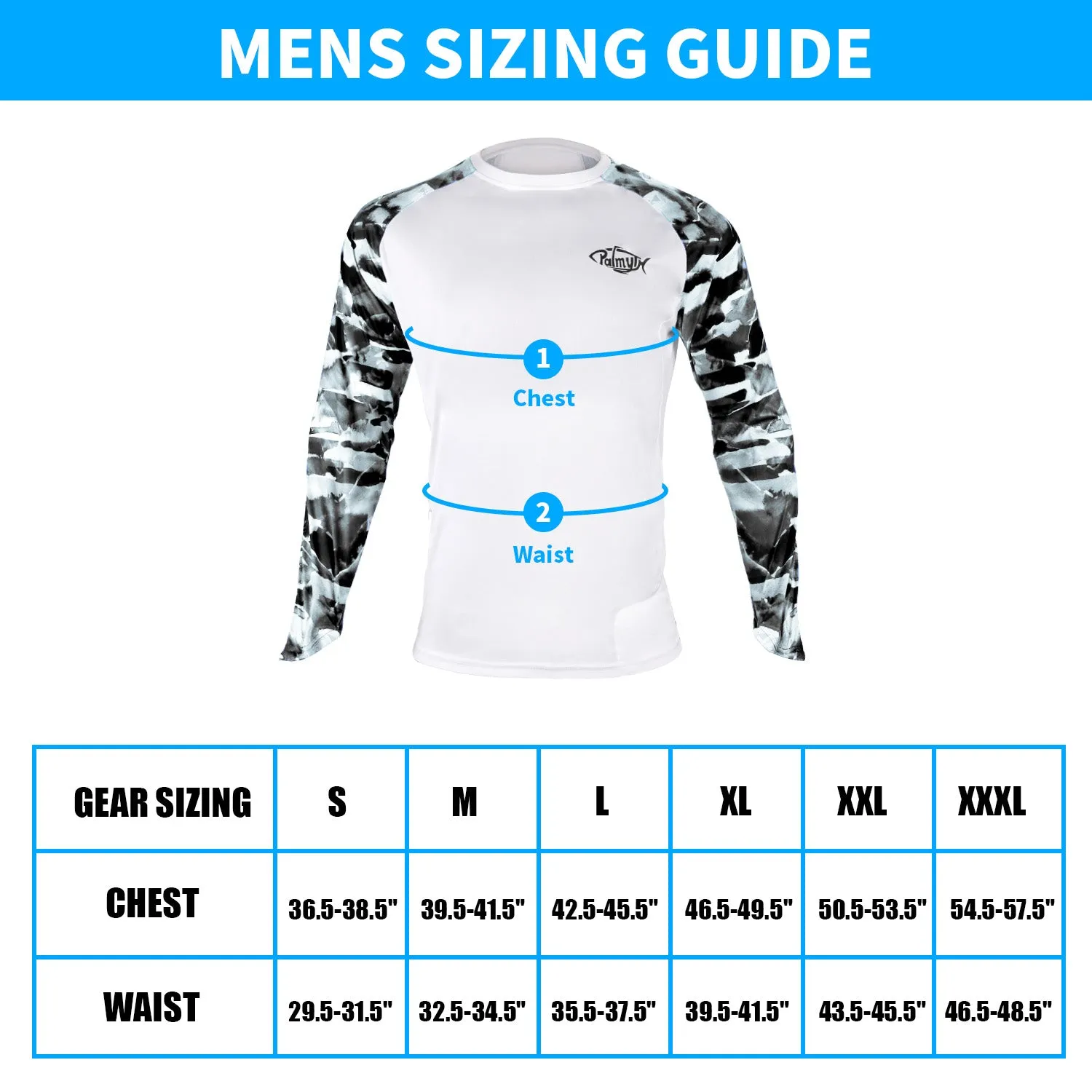 Men Long Sleeve Shirts with Pocket UPF 50 