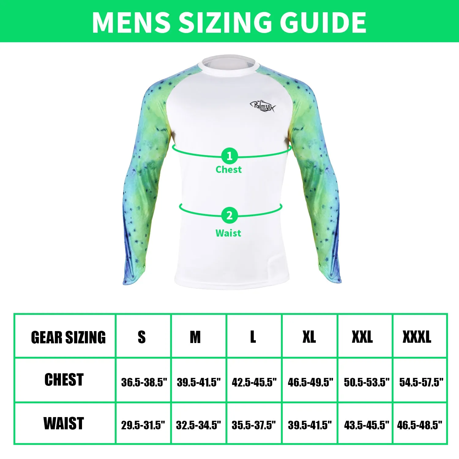 Men Long Sleeve Shirts with Pocket UPF 50 