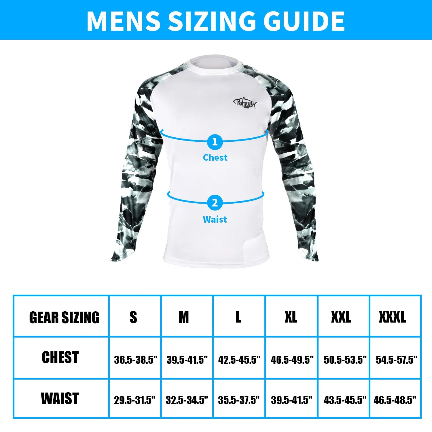 Men Long Sleeve Shirts with Pocket UPF 50 