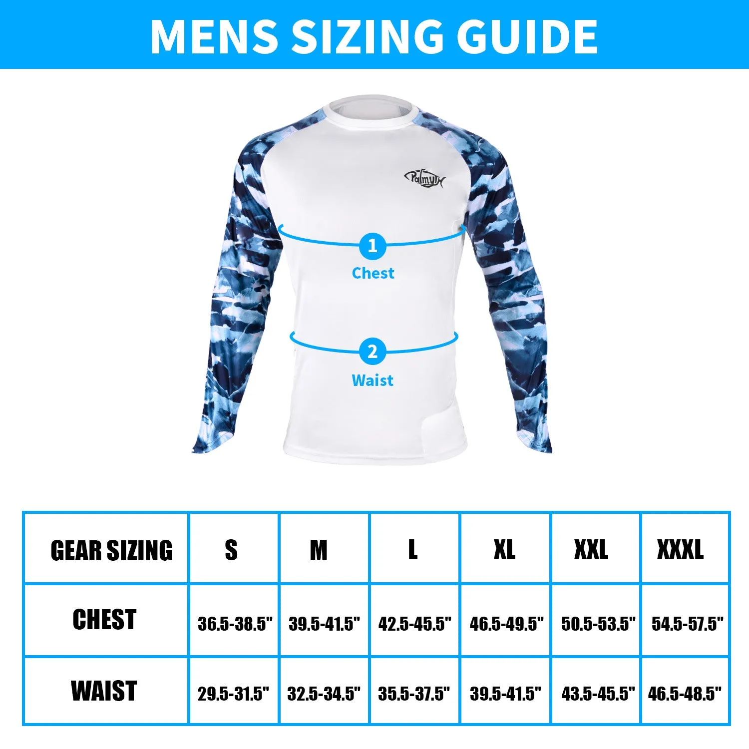 Men Long Sleeve Shirts with Pocket UPF 50 