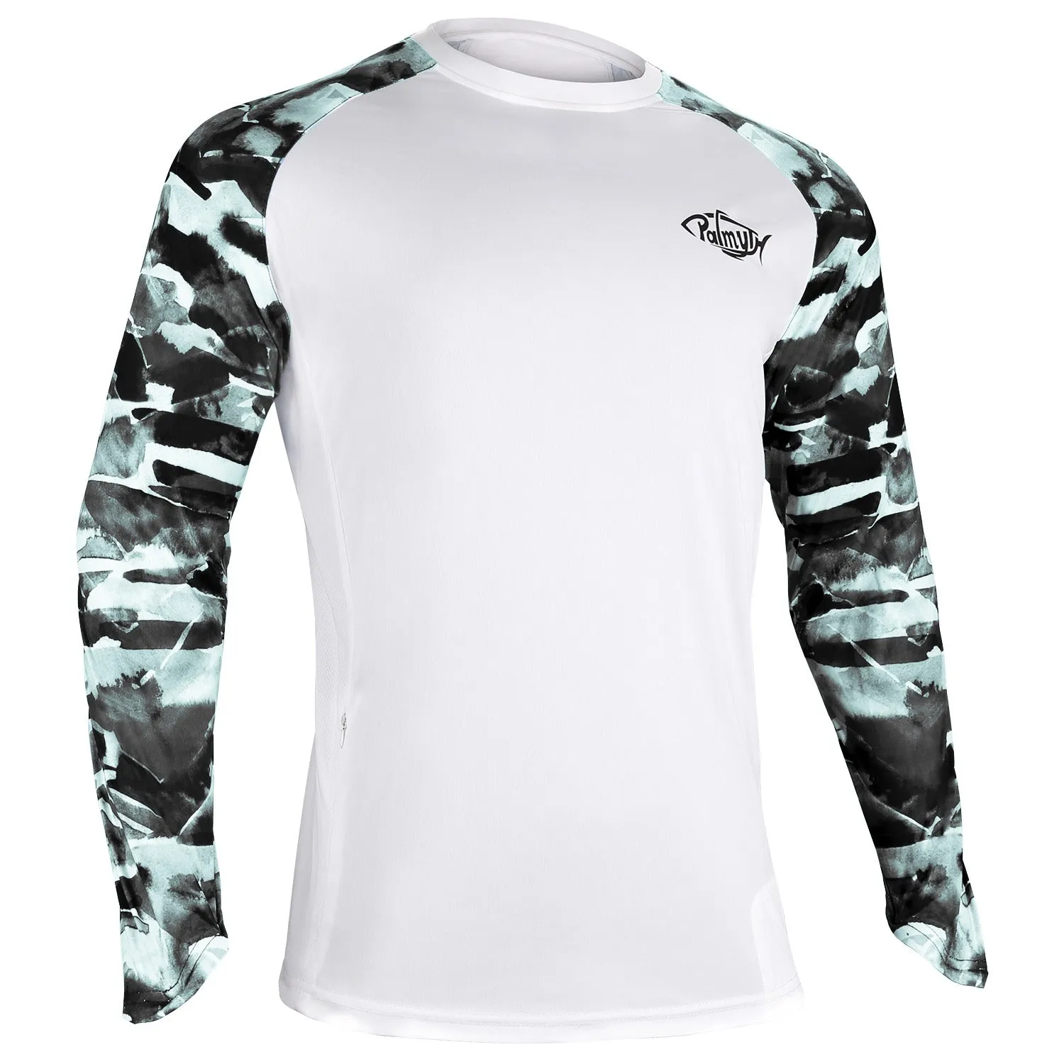 Men Long Sleeve Shirts with Pocket UPF 50 