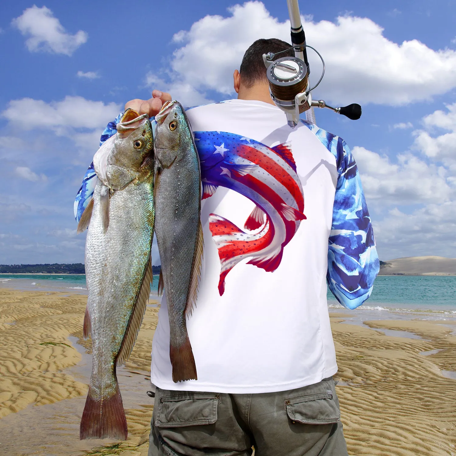 Men Long Sleeve Shirts with Pocket UPF 50 