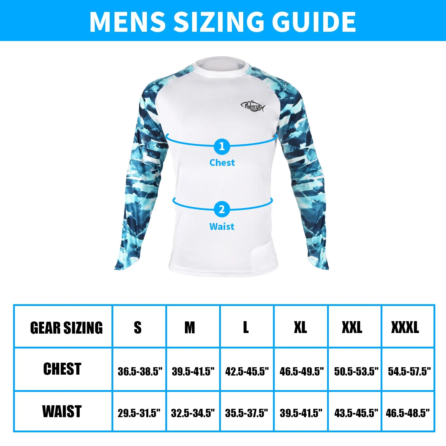 Men Long Sleeve Shirts with Pocket UPF 50 
