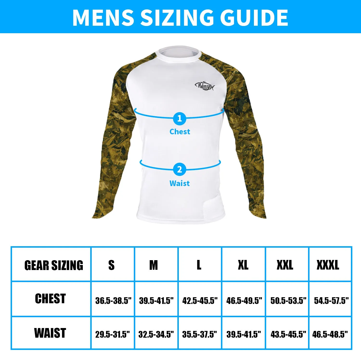 Men Long Sleeve Shirts with Pocket UPF 50 