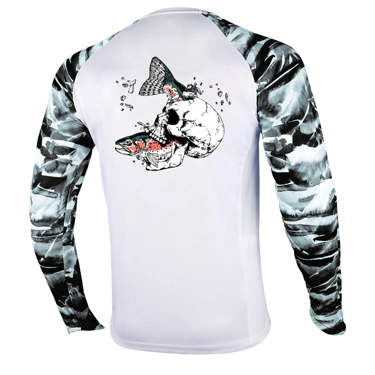 Men Long Sleeve Shirts with Pocket UPF 50 