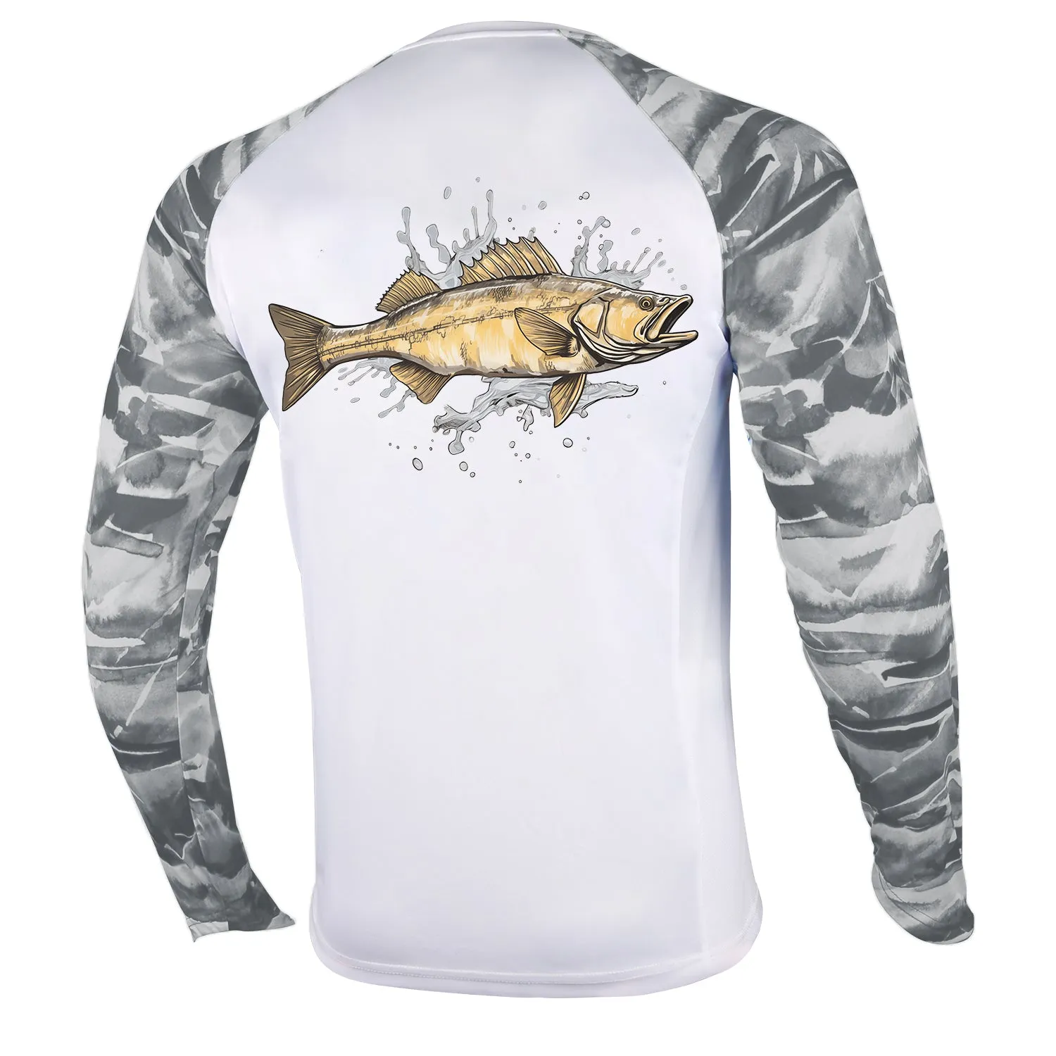 Men Long Sleeve Shirts with Pocket UPF 50 