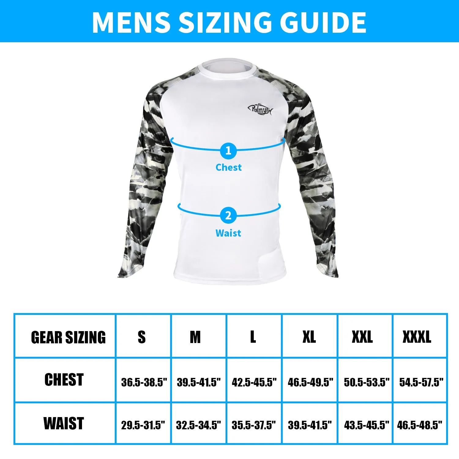 Men Long Sleeve Shirts with Pocket UPF 50 