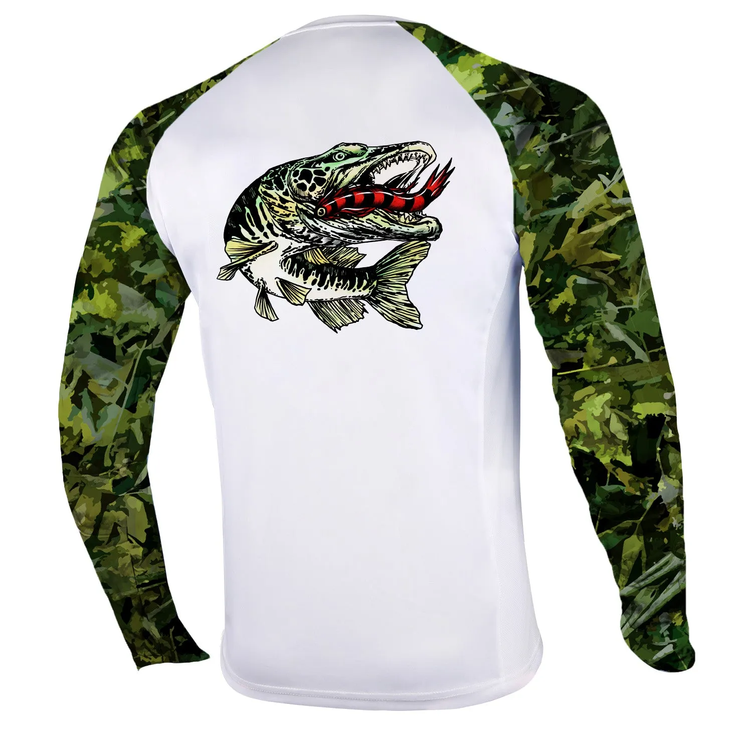 Men Long Sleeve Shirts with Pocket UPF 50 
