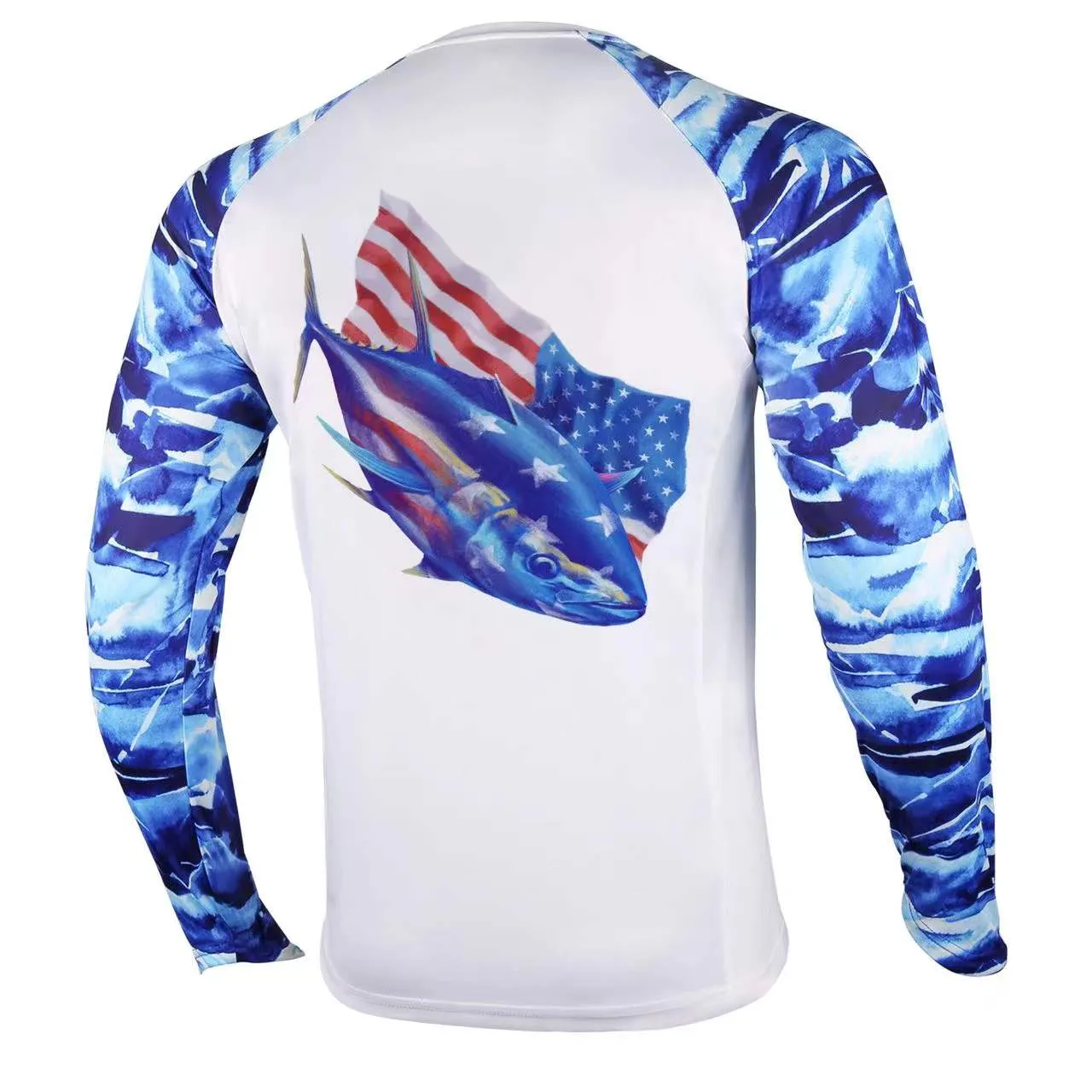 Men Long Sleeve Shirts with Pocket UPF 50 