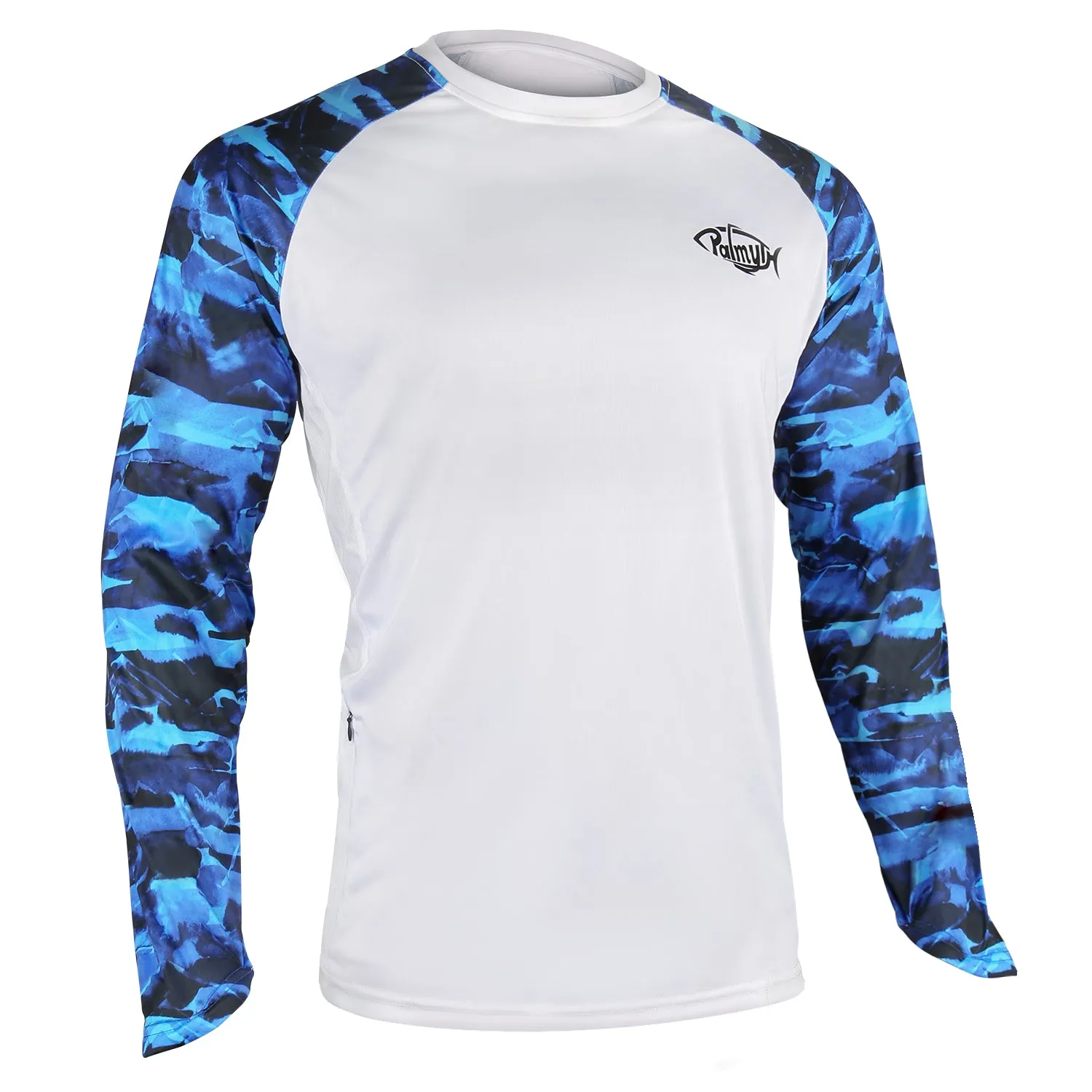 Men Long Sleeve Shirts with Pocket UPF 50 