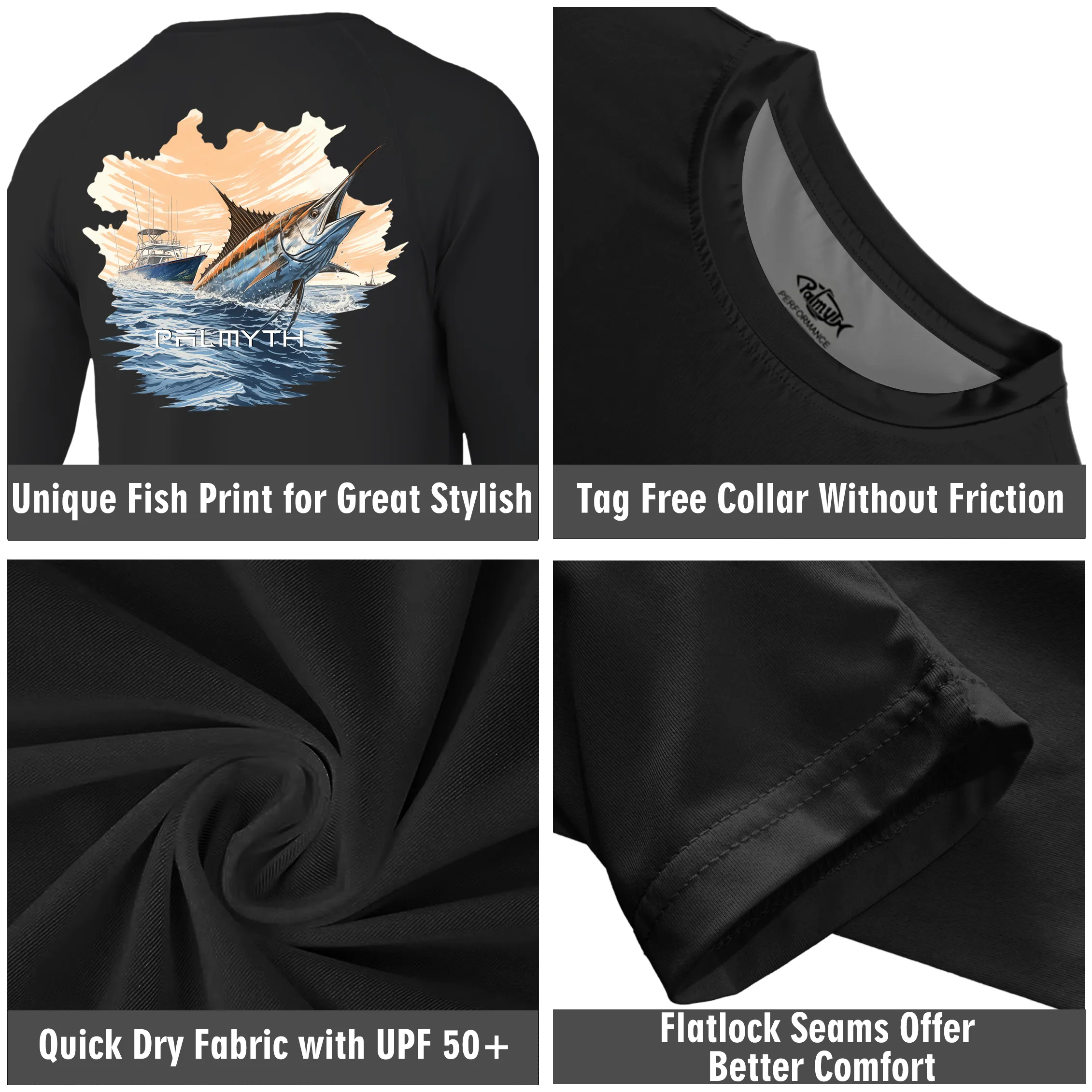 Men Long Sleeve UPF 50  Shirts