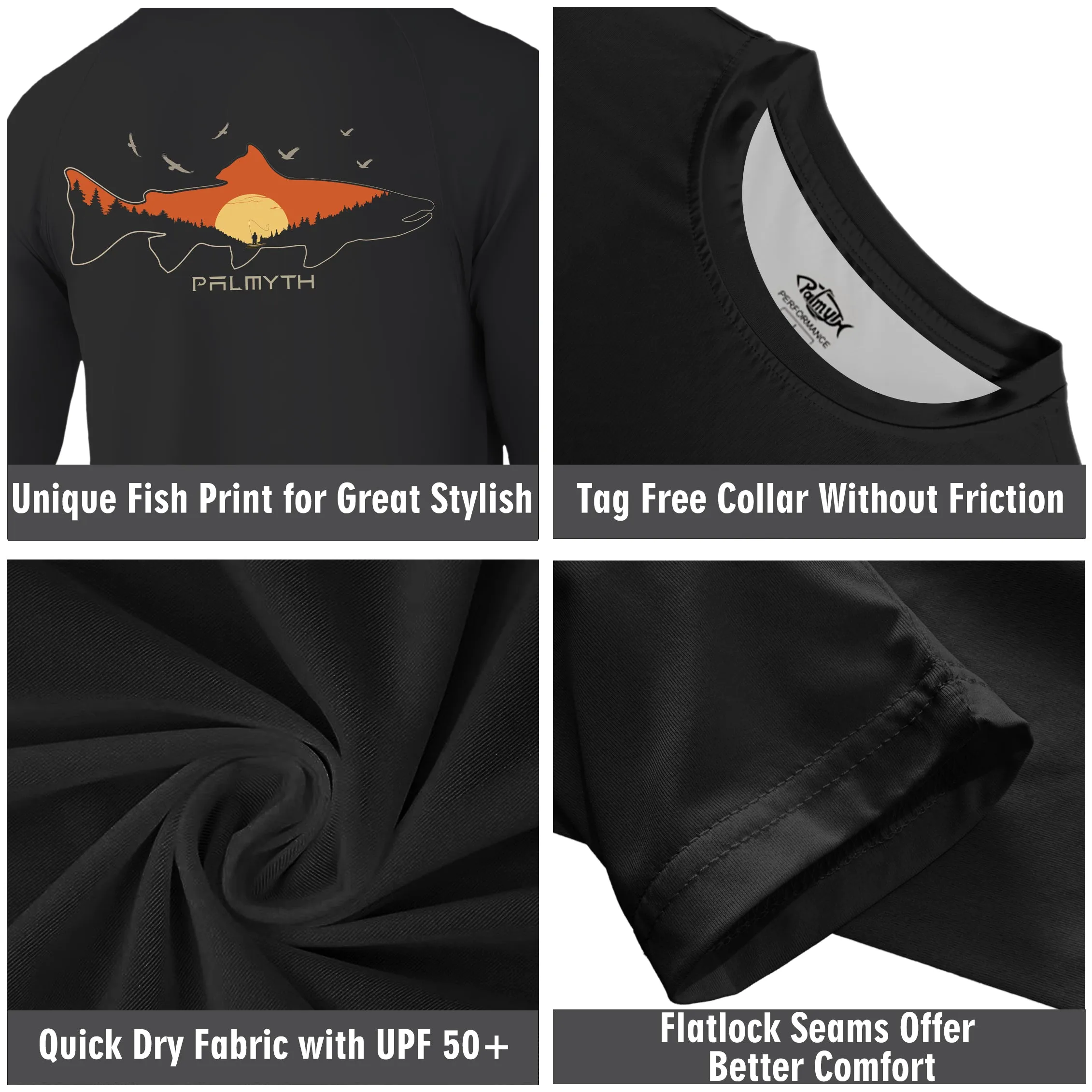 Men Long Sleeve UPF 50  Shirts