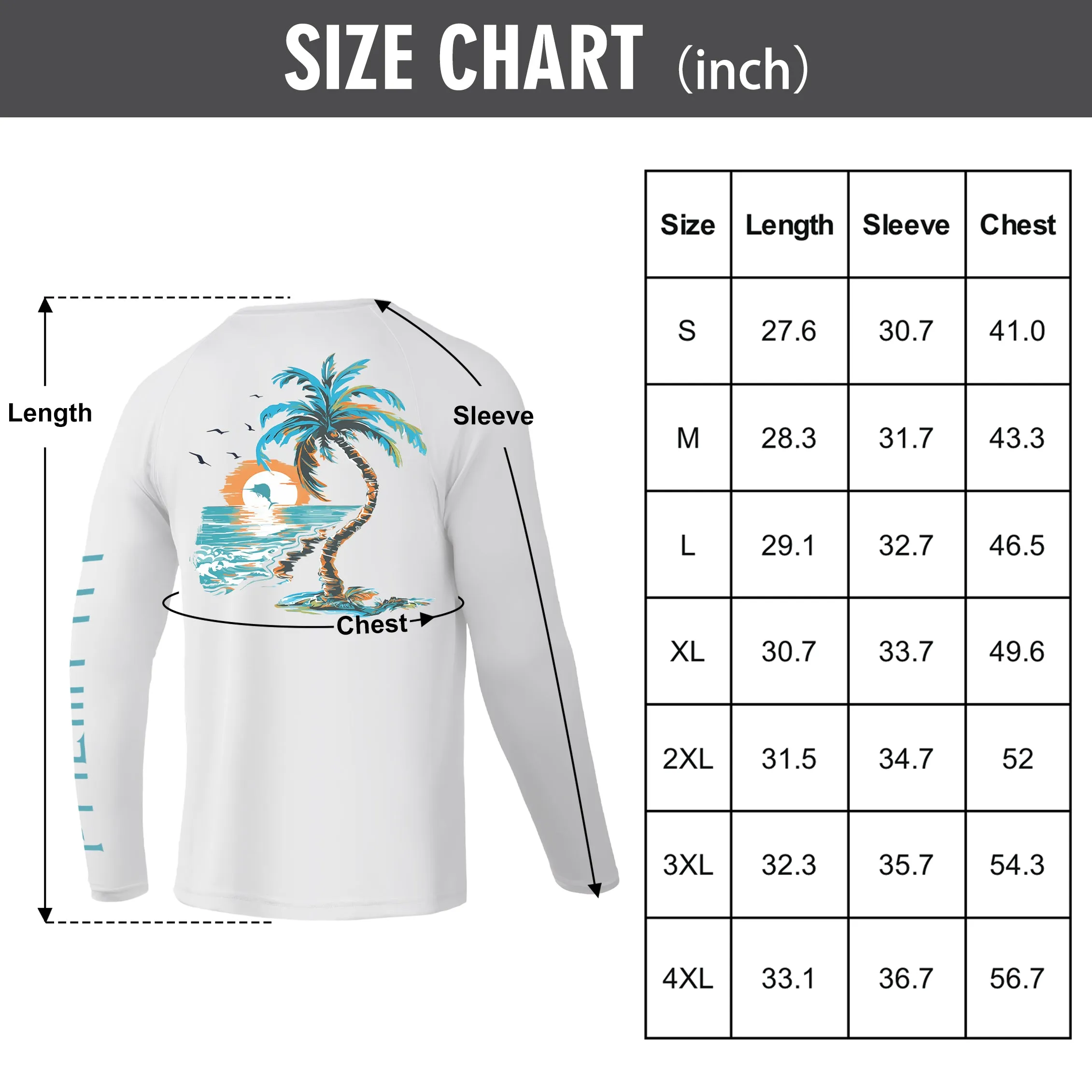 Men Long Sleeve UPF 50  Shirts