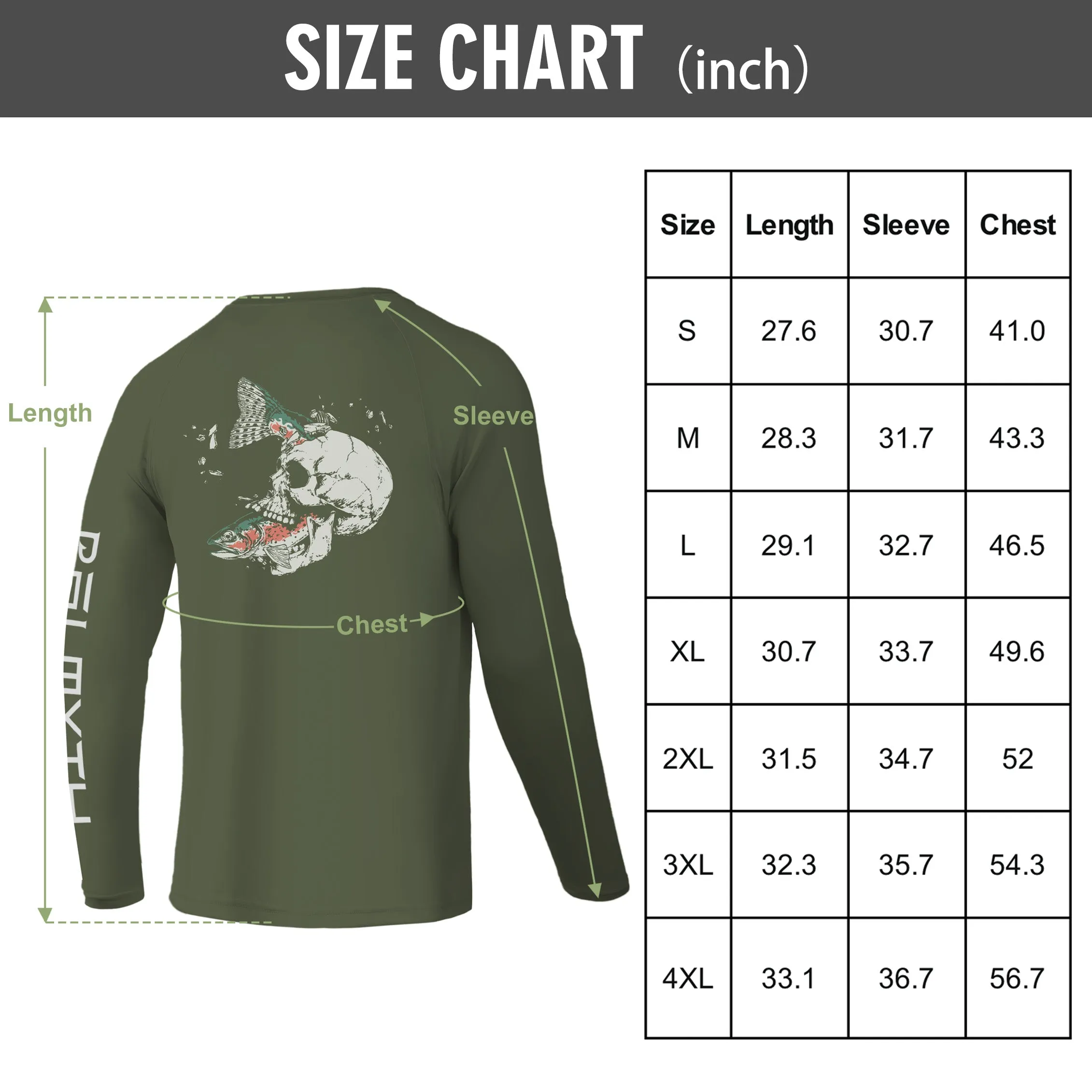 Men Long Sleeve UPF 50  Shirts
