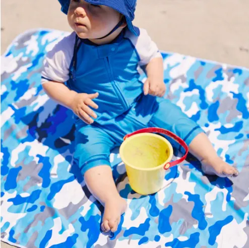 Mermaid Tail Kids Hooded UPF 50  Sunscreen Towel