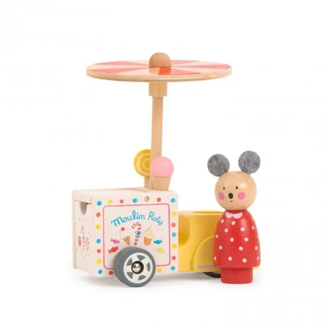 Moulin Roty grande famille ice cream delivery tricycle