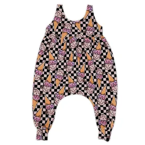 Napa Romper - Ice Cream Checkerboard