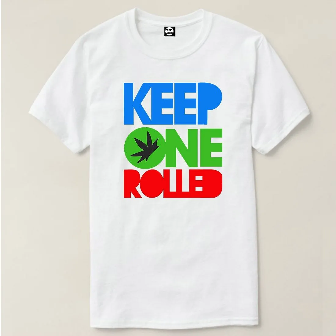 Nutcase Designer Round Neck Men's T-Shirt Wrinkle-Free Poly Cotton Tees - Keep One Rolled