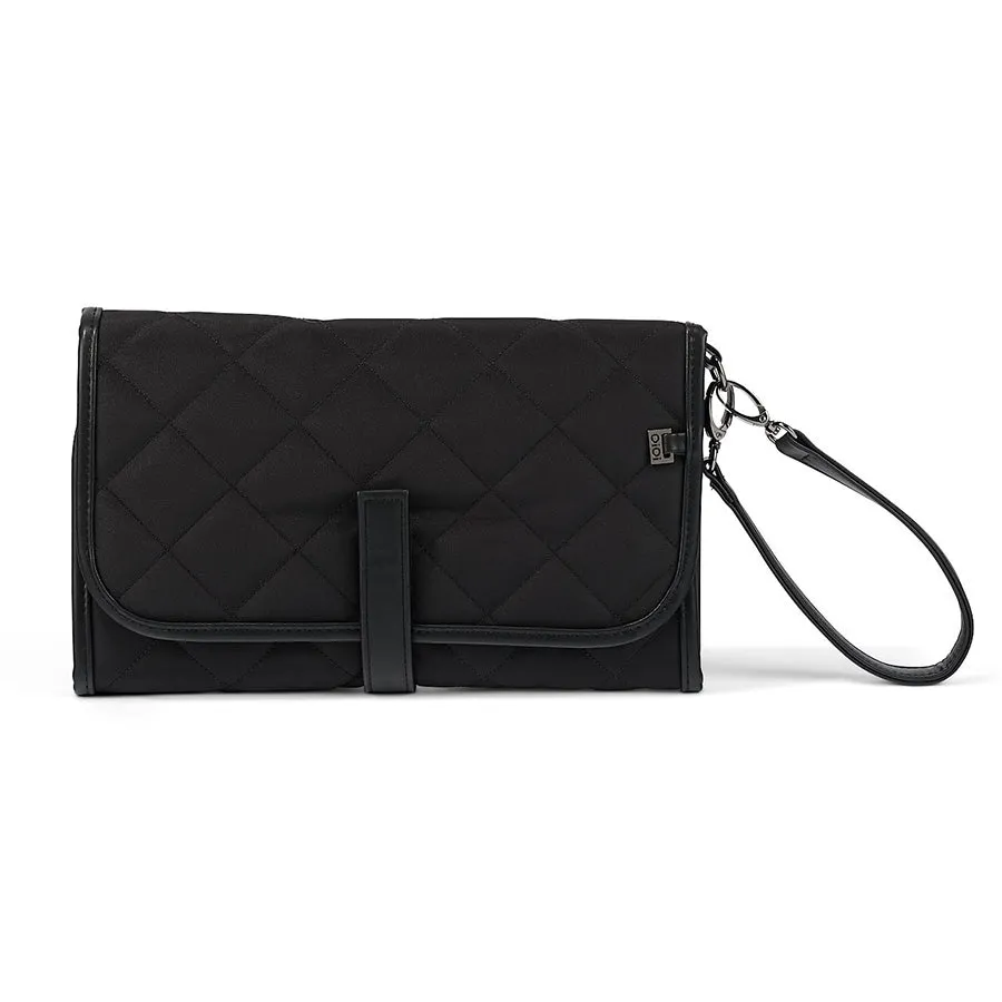 OiOi Change Clutch - Black Quilt