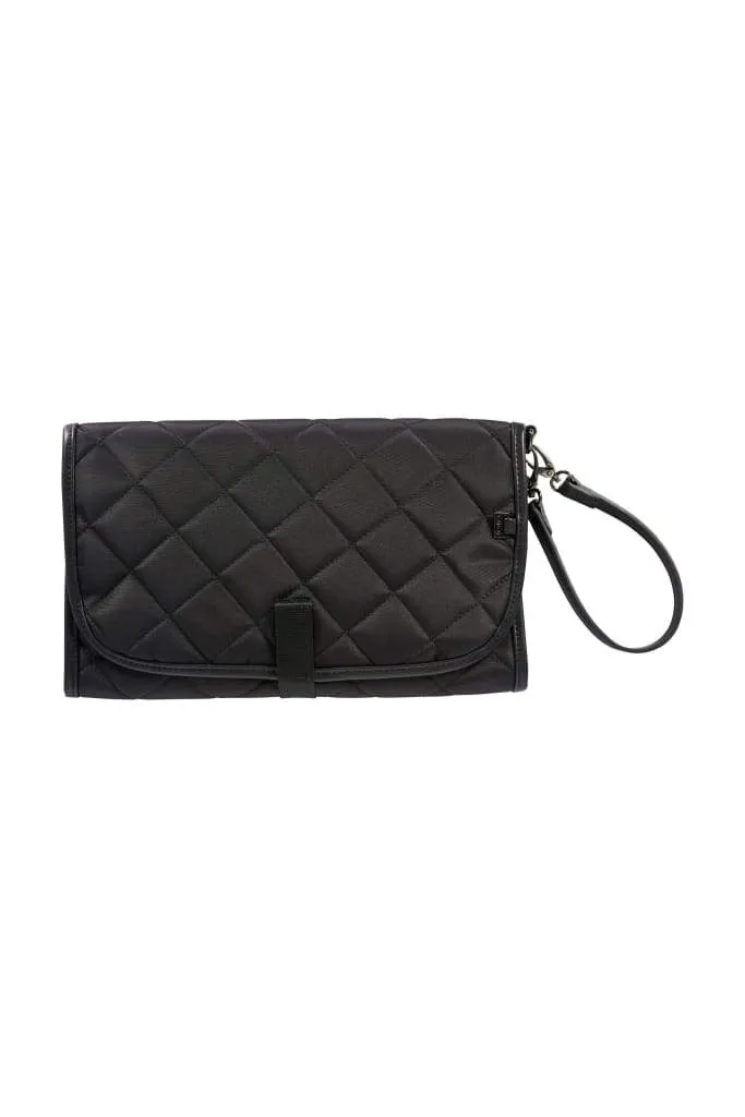 OiOi Change Clutch - Black Quilt