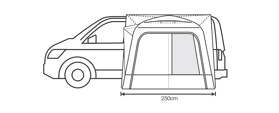 Outdoor Revolution Cayman MIDI AIR MID Driveaway Awning