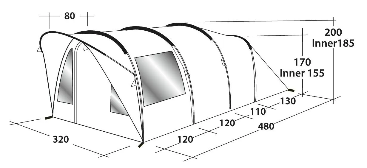 Outwell Lawndale 500 Tent