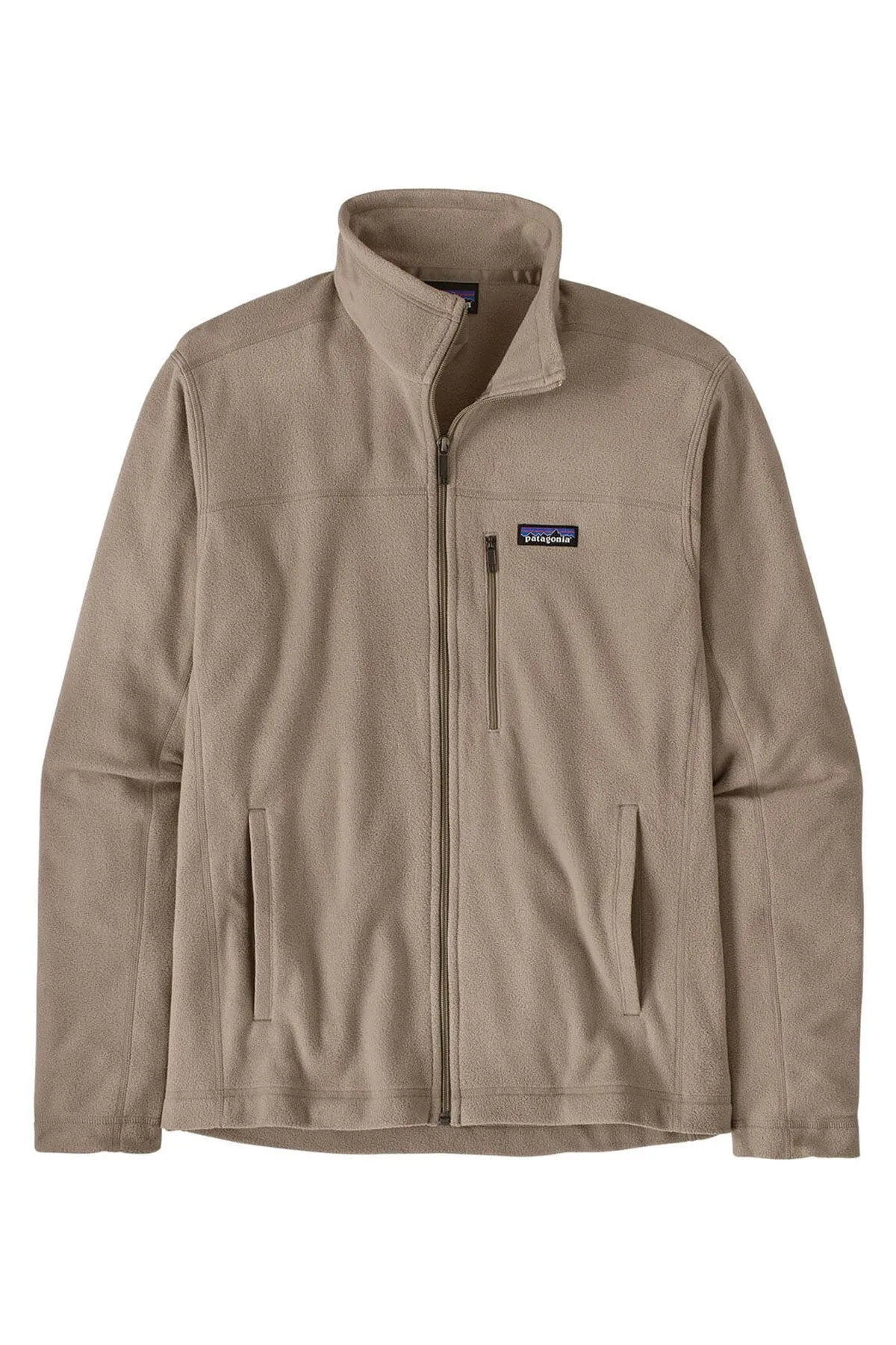 Patagonia Mens Micro D Fleece Custom Jackets, Seabird Grey