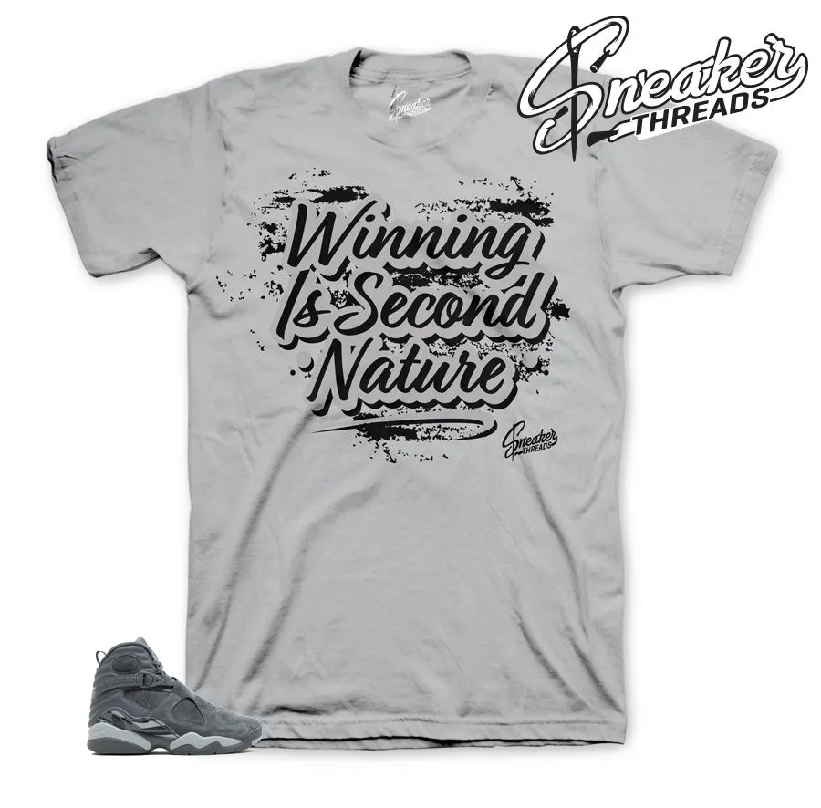 Retro 8 Cool Grey Second Nature Shirt