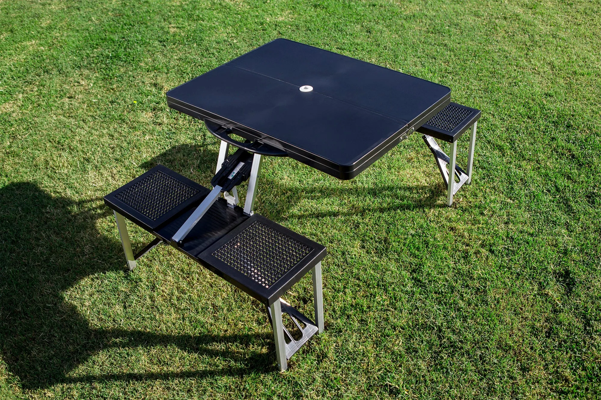 South Carolina Gamecocks Football Field - Picnic Table Portable Folding Table with Seats