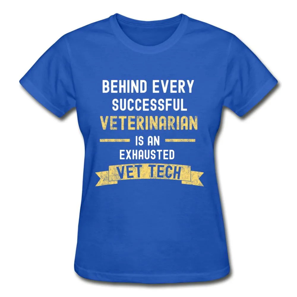 Successful Vet, Exhausted Vet Tech Gildan Ultra Cotton Ladies T-Shirt
