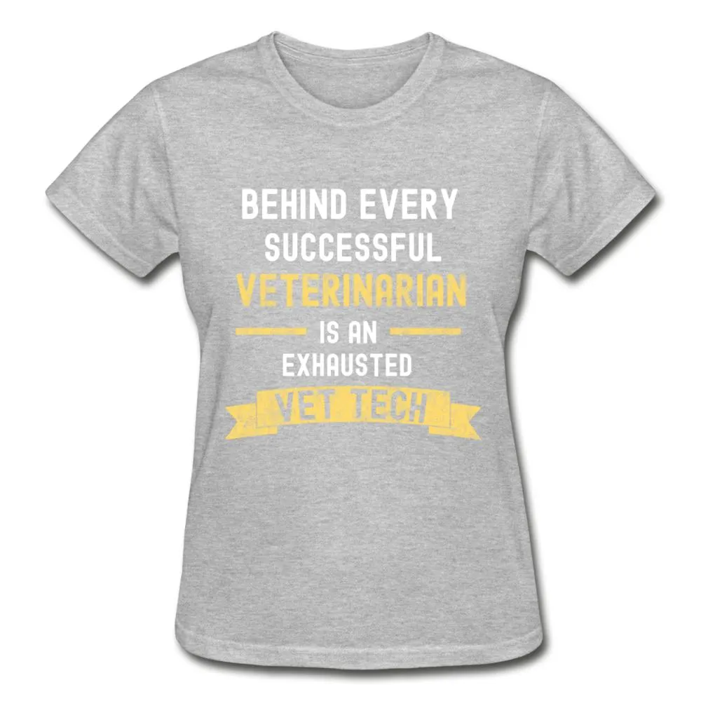 Successful Vet, Exhausted Vet Tech Gildan Ultra Cotton Ladies T-Shirt