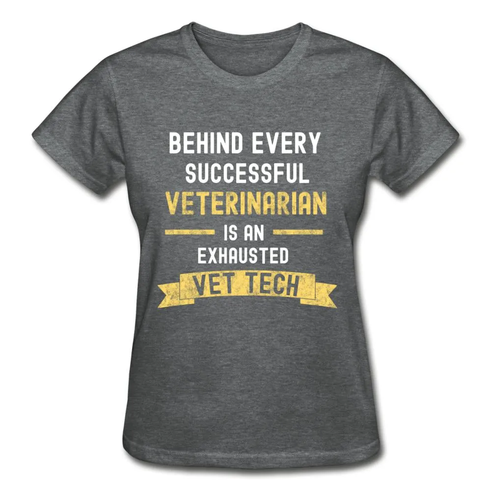 Successful Vet, Exhausted Vet Tech Gildan Ultra Cotton Ladies T-Shirt