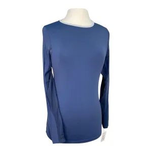 Tailored Sportsman IceFil Long Sleeve Crew Shirt in Ocean/Sky - Women's Small