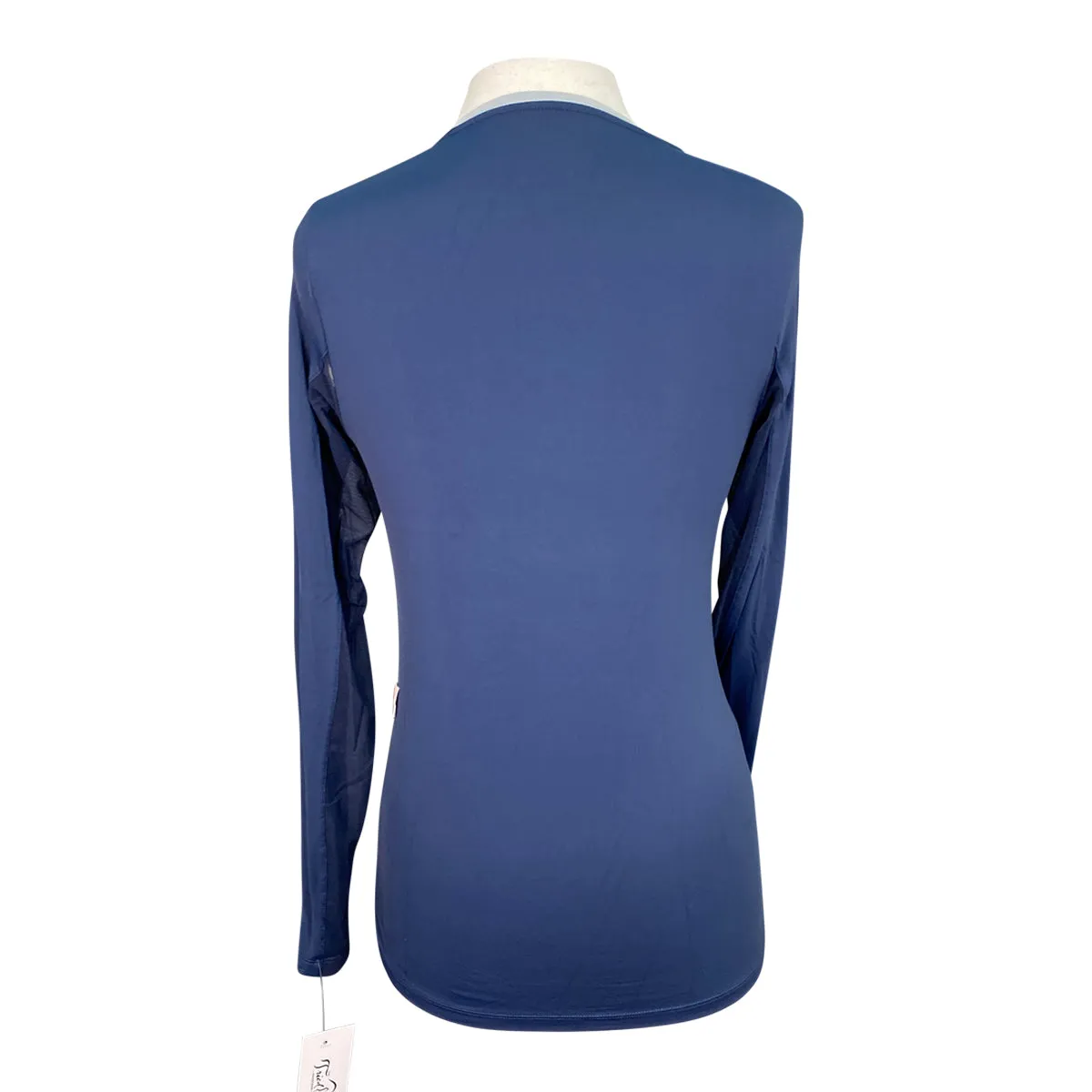 Tailored Sportsman IceFil Long Sleeve Crew Shirt in Ocean/Sky - Women's Small