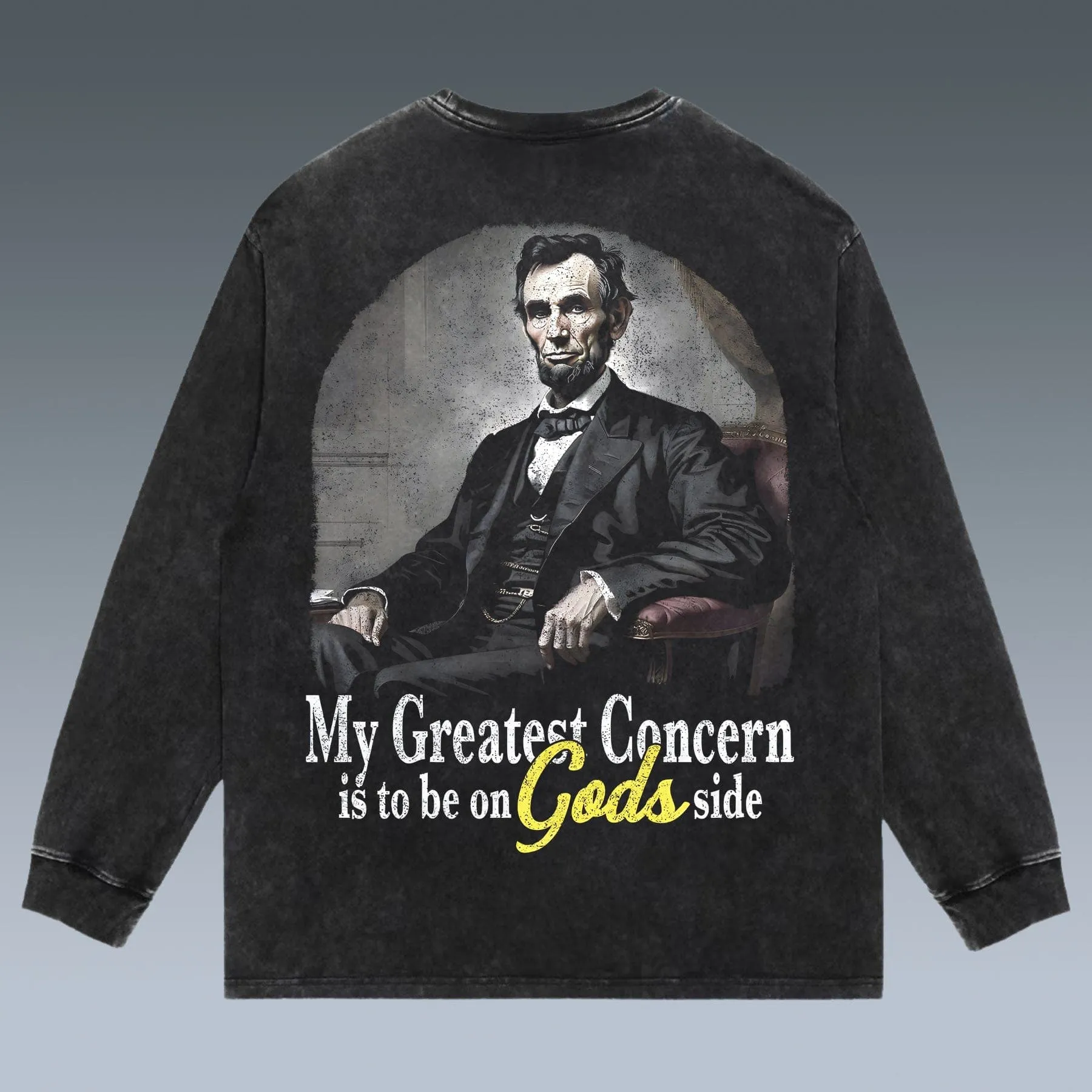 VINTAGE LONG SLEEVE TEE |  ABRAHAM LINCOLN