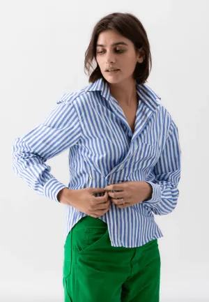 Wear Cisco The Crop Shirt in Rivera Stripe