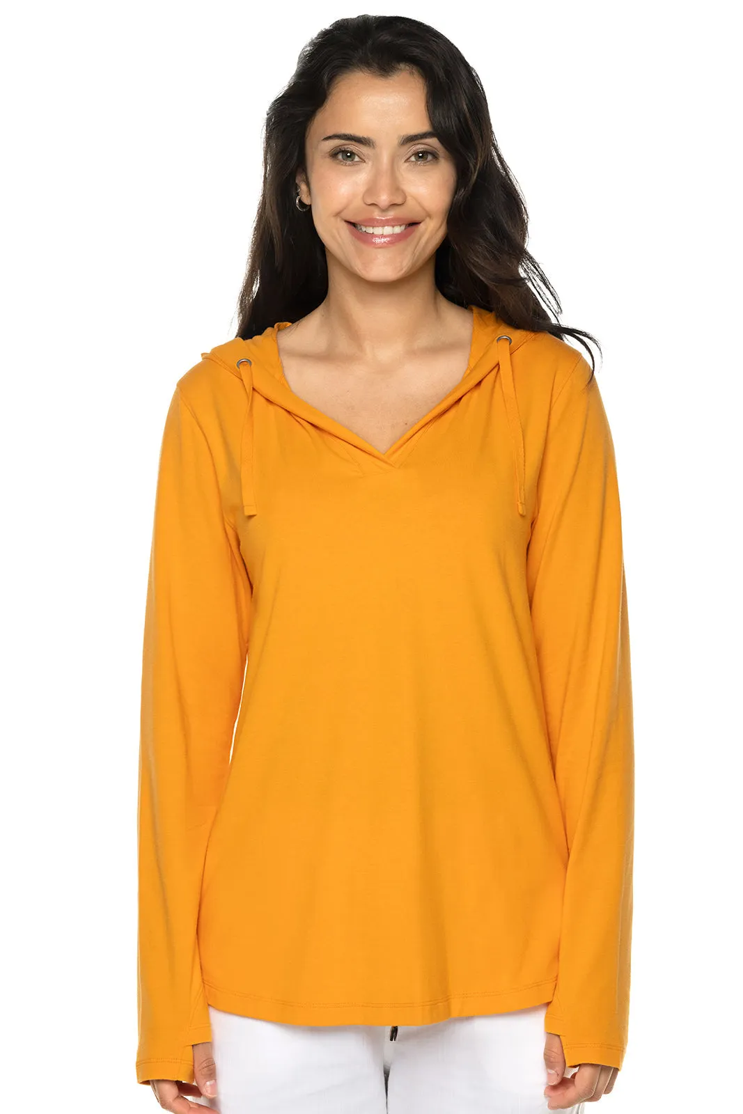Women's Catalina Hoodie Tunic Top | Apricot Crush