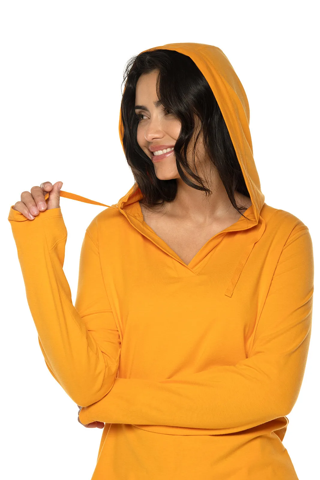 Women's Catalina Hoodie Tunic Top | Apricot Crush