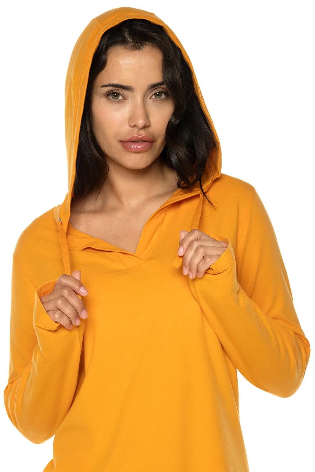 Women's Catalina Hoodie Tunic Top | Apricot Crush